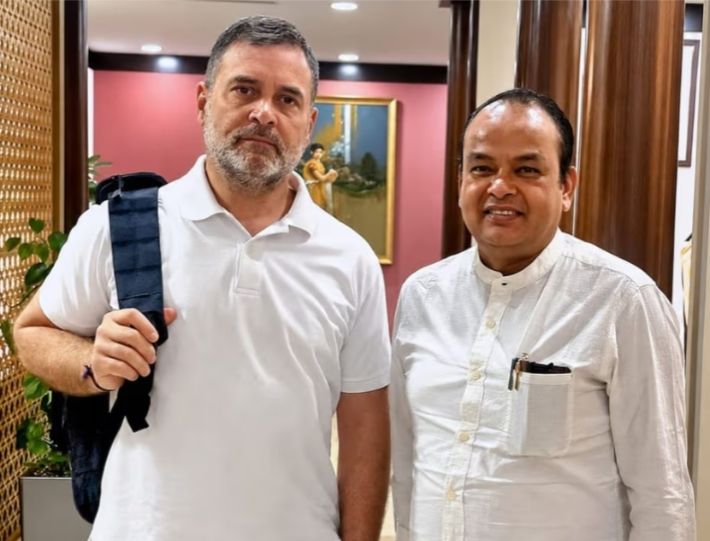 डॉ इरफान अंसारी ने राहुल गांधी से की मुलाकात