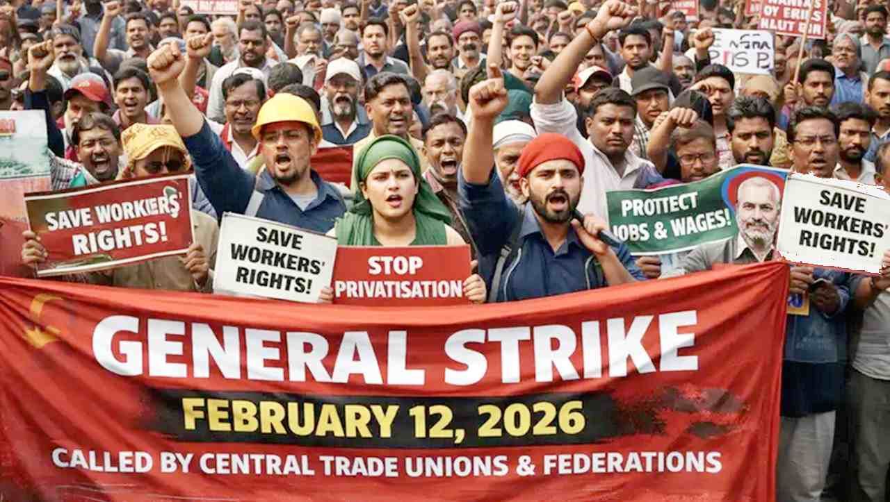 12 फरवरी को अखिल भारतीय आम हड़ताल को सफल करने के लिए सड़कों पर उतरेंगे सैकड़ों लोग 