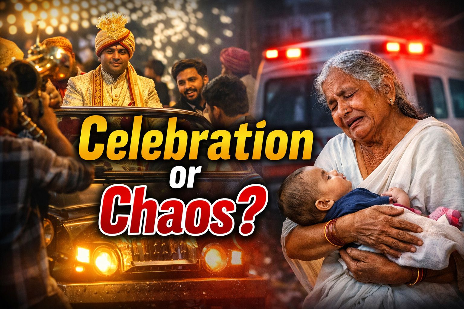 जश्न या अव्यवस्था? सड़कों पर उत्सव और आम आदमी की पीड़ा