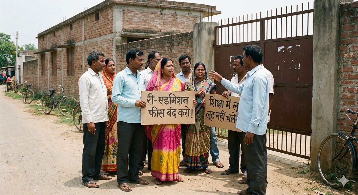 घाघरा के निजी स्कूलों में ‘री-एडमिशन’ के नाम पर खुली लूट, अभिभावकों ने प्रशासन से लगाई न्याय की गुहार