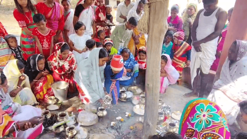 मांझी थान पूजा की शुरुआत
