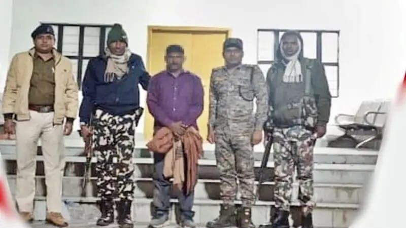 हार्डकोर नक्सली छोटू रविदास पलामू जिले से गिरफ्तार