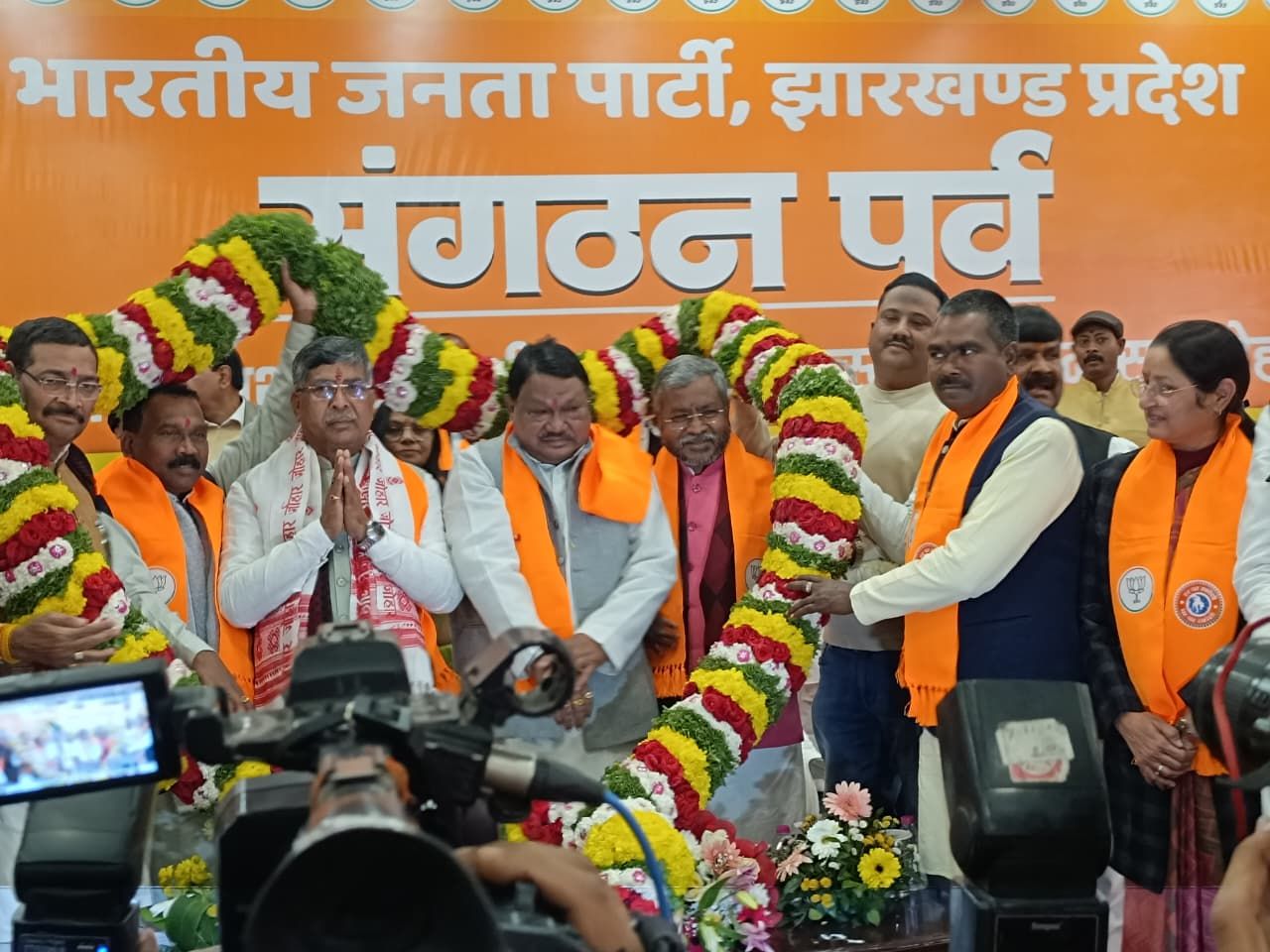 भाजपा के नवनिर्वाचित प्रदेश अध्यक्ष आदित्य साहू का स्वागत