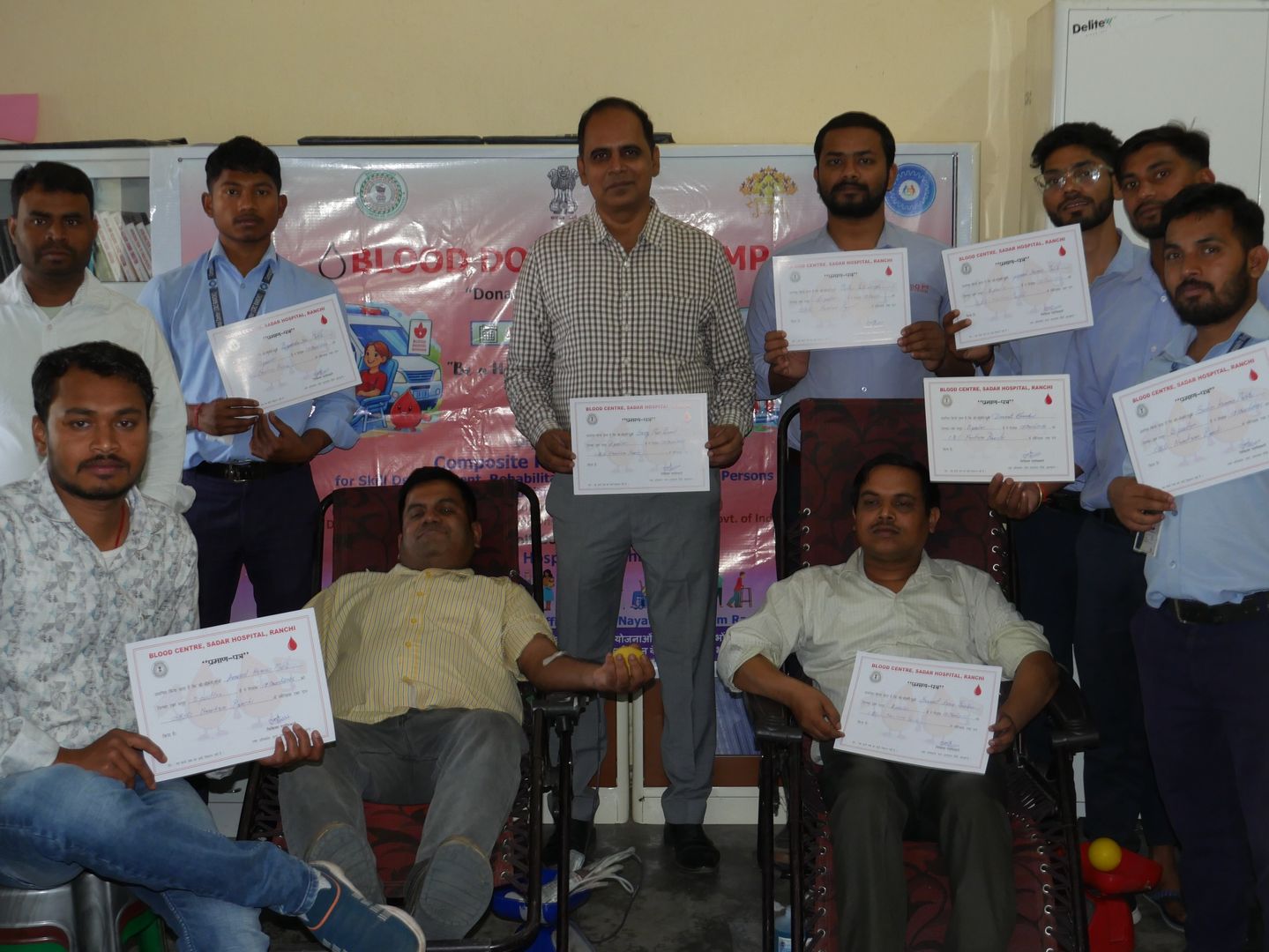 सदर अस्पताल रांची में रक्तदान-महादान शिविर किया गया आयोजन, दर्जनों लोगों ने स्वेक्षा से किया रक्तदान 