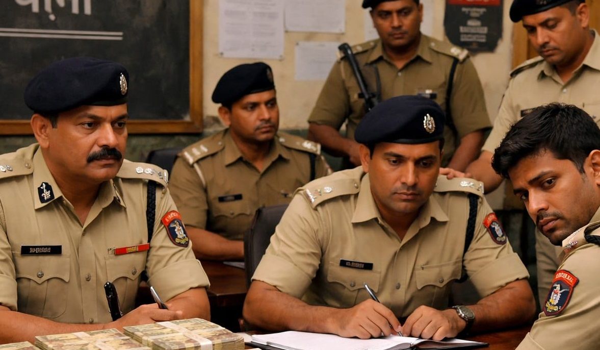 देबूडीह चेकपोस्ट पर इंस्पेक्टर की गाड़ी से नकद बरामद