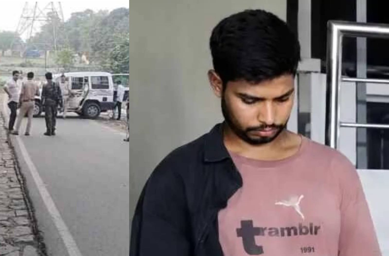 पुलिस की जवाबी कार्रवाई में आरोपी के पैर में गोली लगी